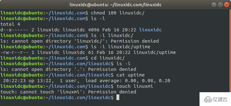 Linux中怎么使用chmod修改目錄權限