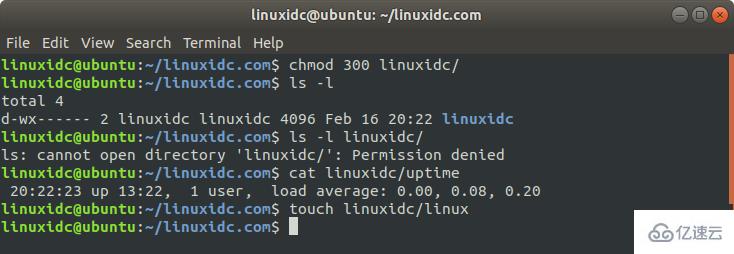 Linux中怎么使用chmod修改目录权限