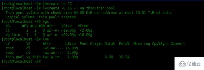 Centos8中怎么创建LVM的精简逻辑卷