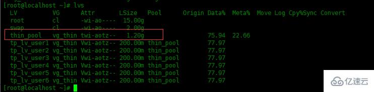 Centos8中怎么创建LVM的精简逻辑卷