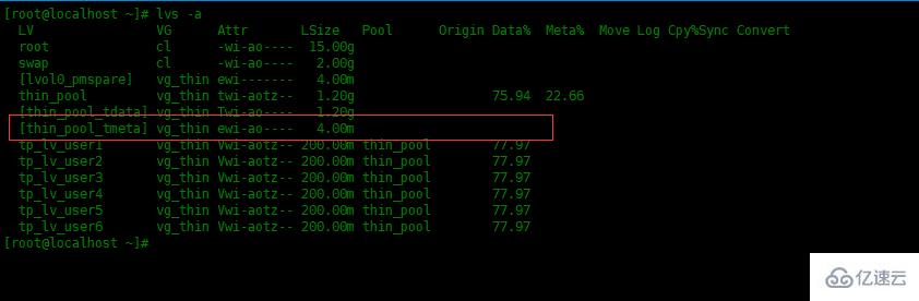 Centos8中怎么创建LVM的精简逻辑卷