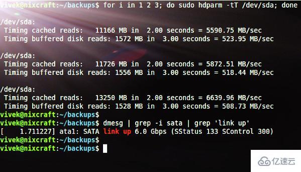 Linux怎么使用hdparm和dd命令检测硬盘