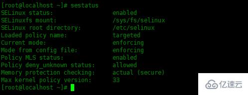 怎么使用sestatus命令查看SESELinux当前状态