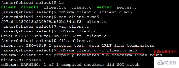 Linux中的md5sum命令怎么用