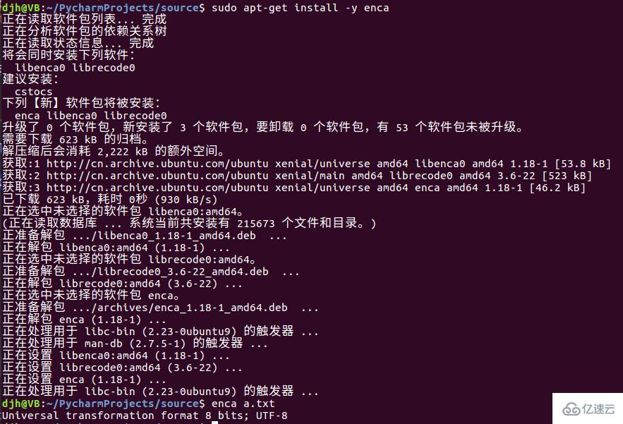 Linux怎么查看文件编码