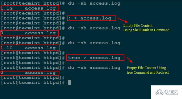 Linux系統(tǒng)清空文件內(nèi)容的命令是什么