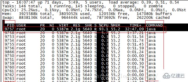 Linux系统如何查看java线程