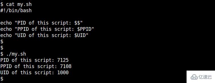 如何在shell脚本中获取进程id 开发技术 亿速云