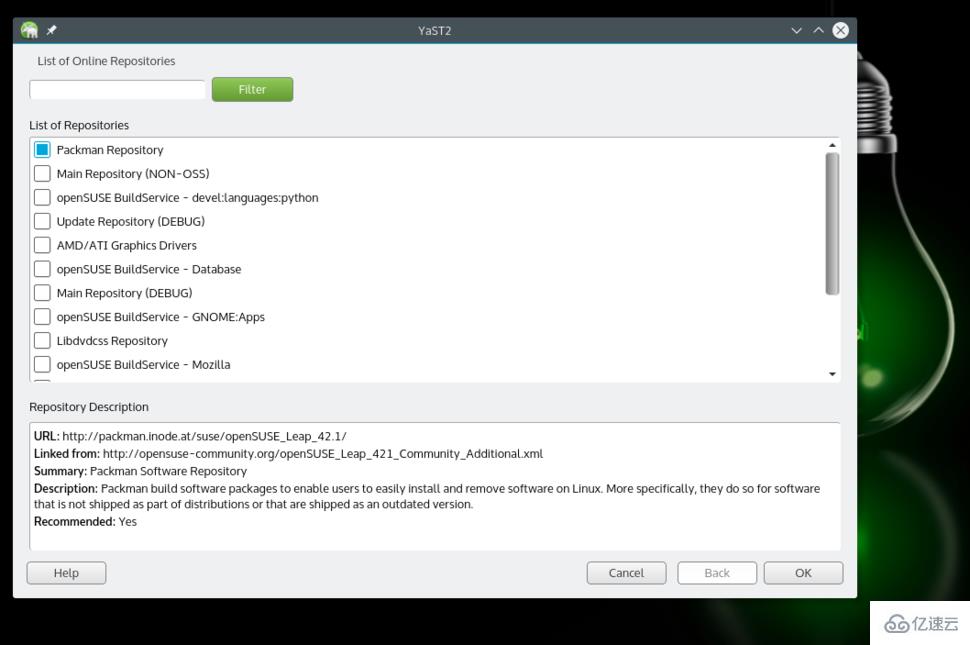 安装openSUSE Leap 42.1后的相关配置是什么