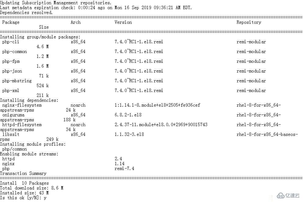 如何在CentOS 8/RHEL 8系统中安装PHP 7.4