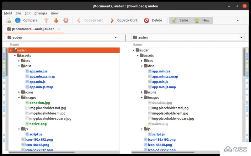 如何在Linux中用Meld以图形方式比较文件和文件夹