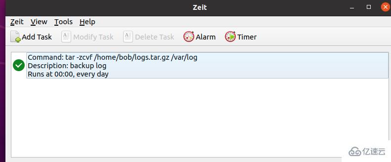 Linux图形化中定时任务的工具Zeit怎么用