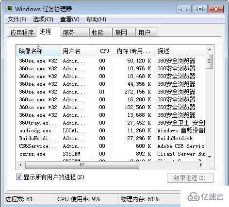 win7怎么查看进程的线程数