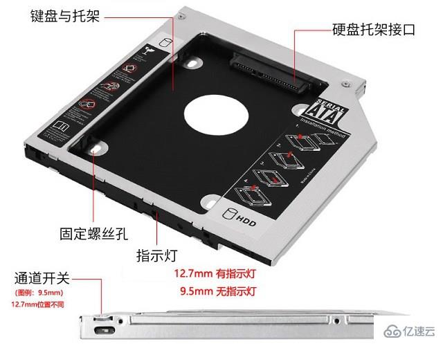 筆記本電腦光驅(qū)如何改裝硬盤(pán)