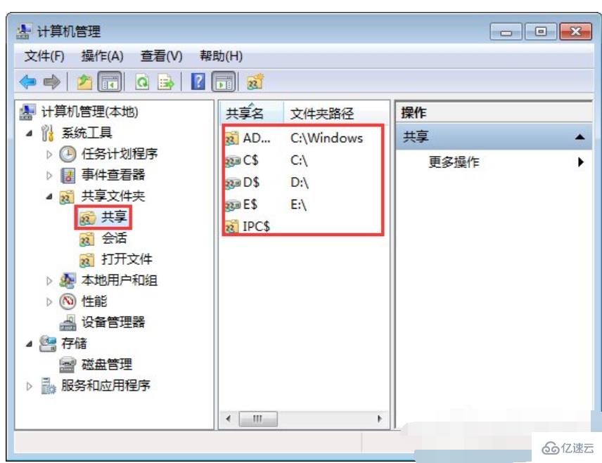 win7怎么關(guān)閉默認(rèn)共享文件夾