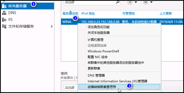 WINDOWS2016故障转移的示例分析