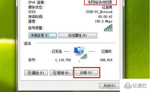 ipv6无网络访问权限怎么办