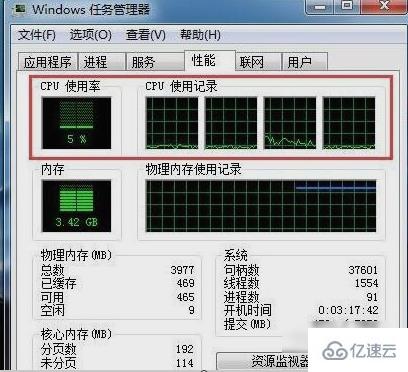 win7任务管理器如何看cpu频率