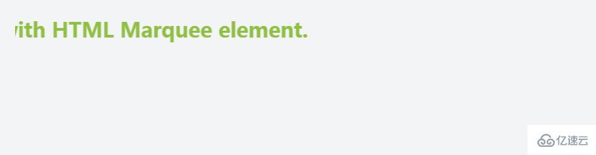html5的marquee标签怎么用