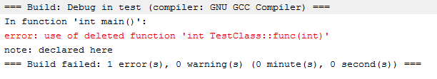 C++11中=delete的用法是什么