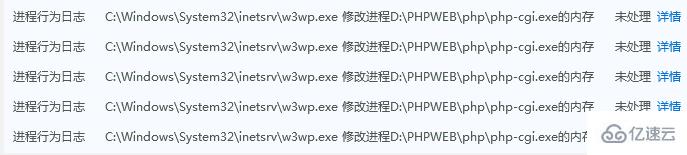 为什么会出现w3wp.exe修改php-cgi内存的情况