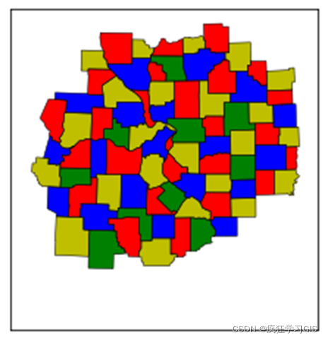 如何使用Python地图四色原理的遗传算法着色