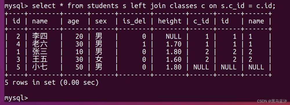 MySQL高级查询语法是什么