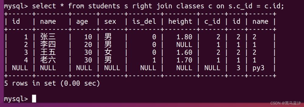 MySQL高级查询语法是什么