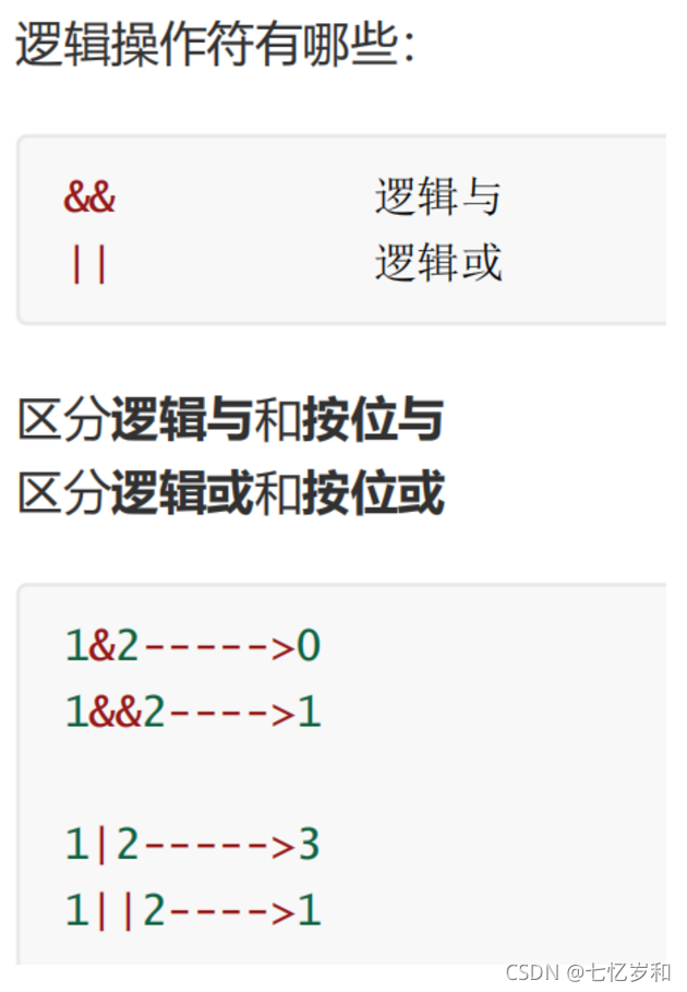 C语言有哪些操作符