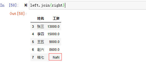 python pandas中如何实现合并与拼接