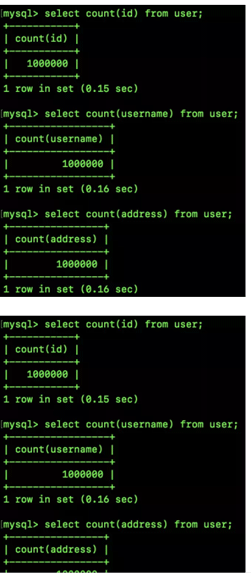 MySQL中的count(*)与count(1)哪个效率快