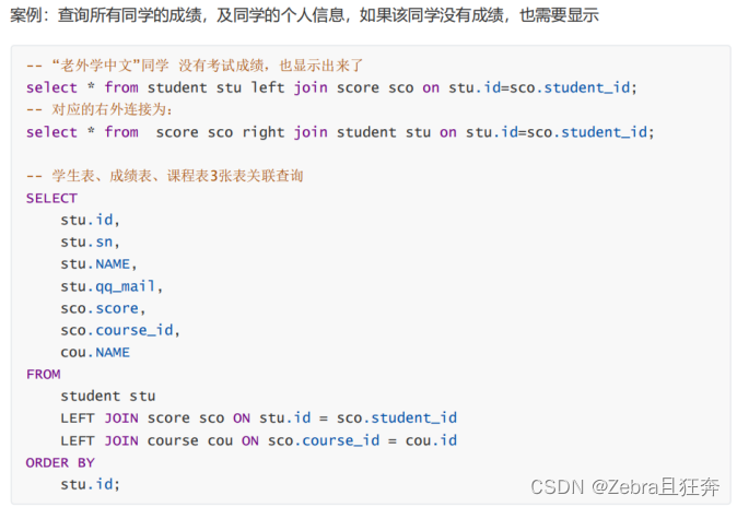 MySQL聚合查詢與聯(lián)合查詢操作的示例分析