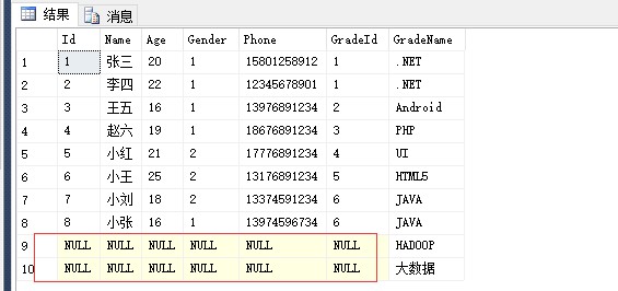 SQL SERVER如何实现连接与合并查询