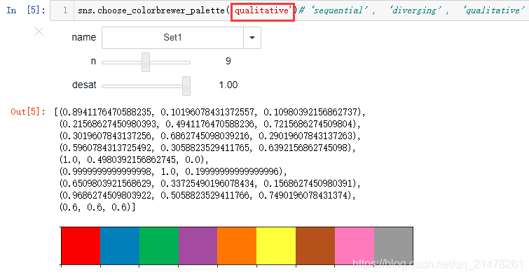 Python中seaborn调色盘的示例分析