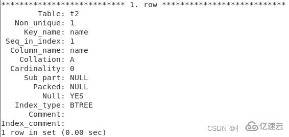 MySQL键值的示例分析