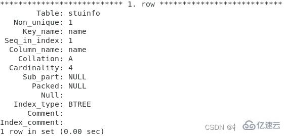 MySQL键值的示例分析