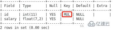 MySQL键值的示例分析
