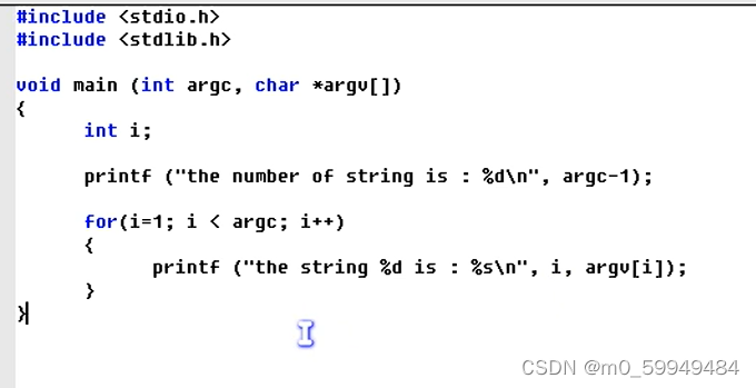 C语言中main()函数参数问题的示例分析