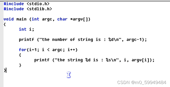 C語言中main()函數(shù)參數(shù)問題的示例分析