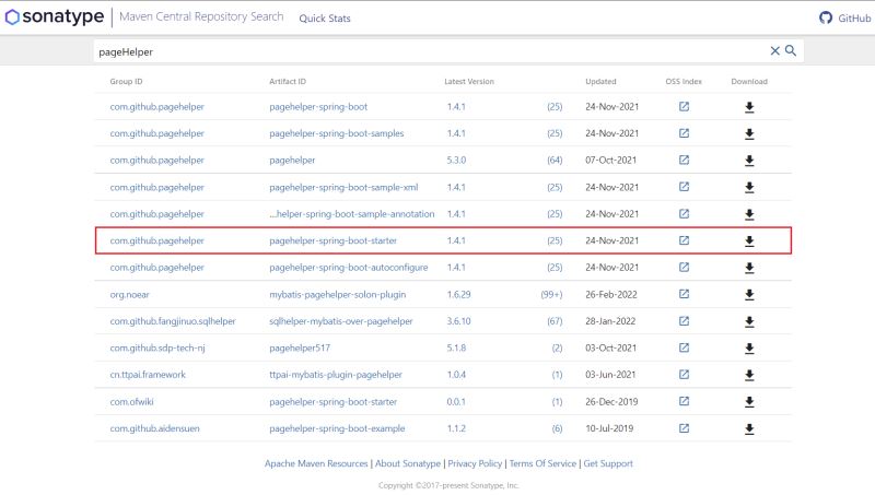 SpringBoot如何整合PageHelper實(shí)現(xiàn)分頁查詢功能