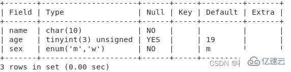 MySQL表结构实例分析