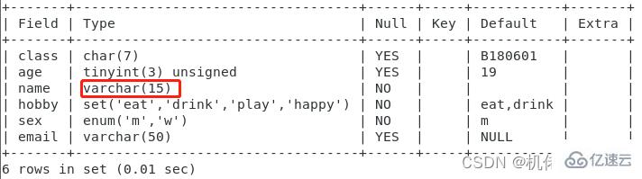 MySQL表结构实例分析