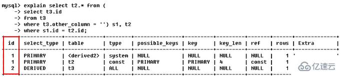 MySQL的explain如何使用