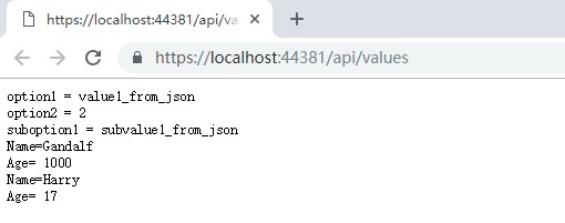 ASP.NET CORE如何读取json格式配置文件