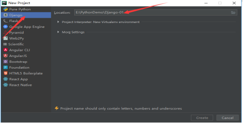 Pycharm如何创建Django项目