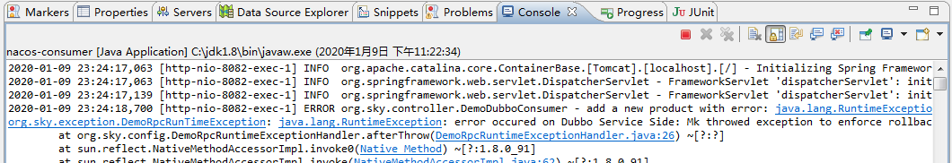 nacos+springboot+dubbo2.7.3统一处理异常的方法