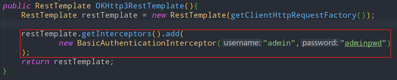 RestTemplate怎么通过HTTP Basic Auth认证