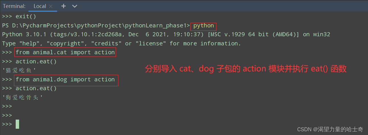 Python中包与模块的示例分析