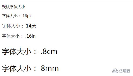 css字体大小是什么意思