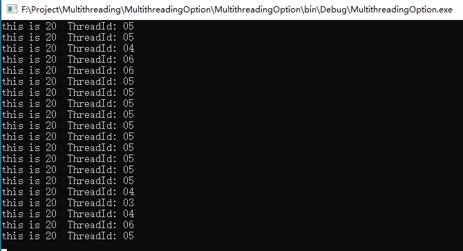 C#多线程相关操作的示例分析